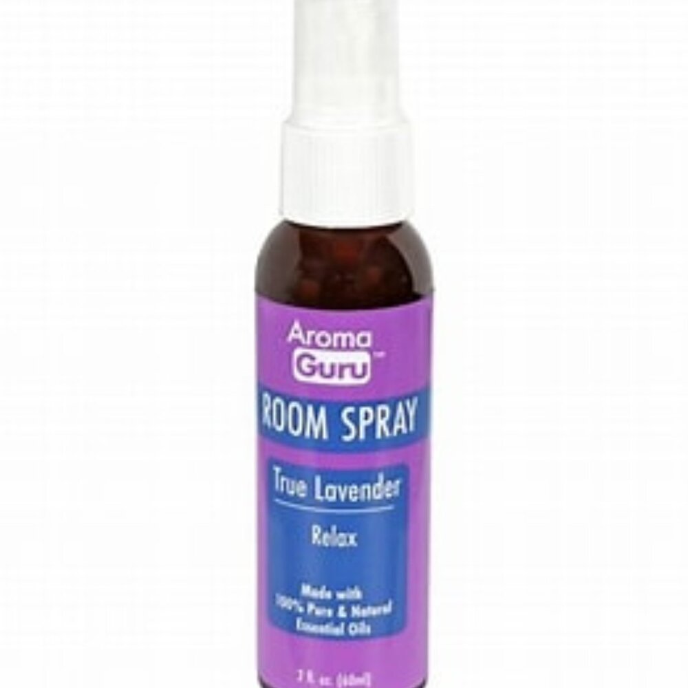 AromaGuru Pure True Lavender Essential Oil Room Spray 2 oz. NEW in Bottle